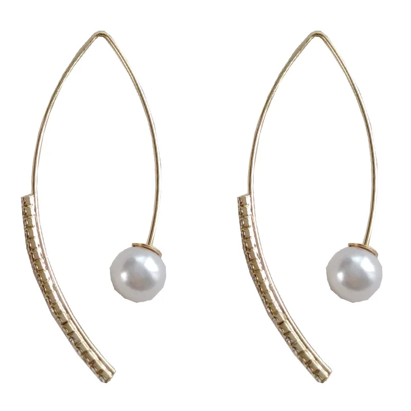 Модные ювелирные изделия серьги из тонкой металлической проволоки круглые с