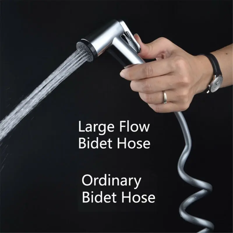 

Stainless Steel Portable Handheld Bidet Spray Shower Head Toilet Bathroom Hand Bidet Shower Hand Spray Head with Hose Kit