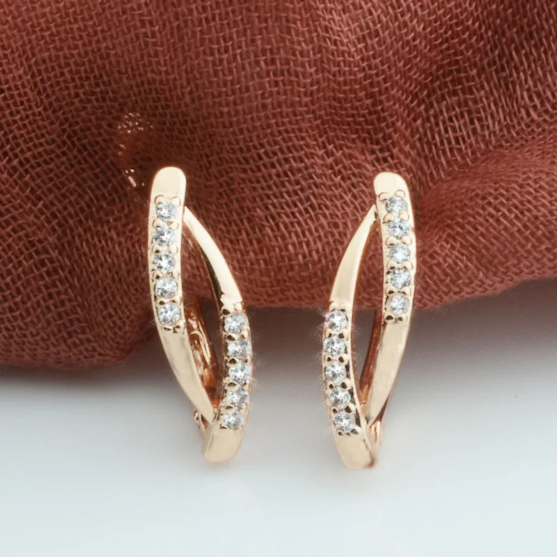 Модные ювелирные изделия женские серьги из золота 585 пробы шириной 7 мм подвески