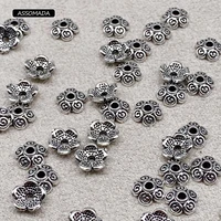 assomada flower bead end caps diy jewellery making supplies handmade bracelets earrings settings bead caps jewelry accessories