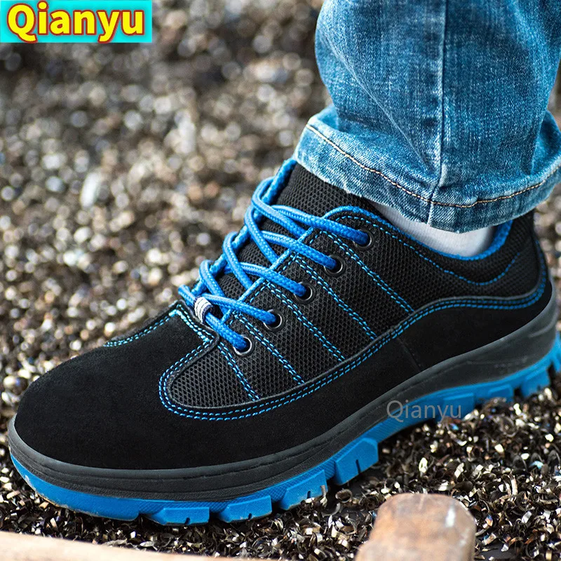 

2021Women and Men Work Safety Shoes Be Applicable Outdoor Steel Toe Anti Smashing Puncture Proof Work Boots