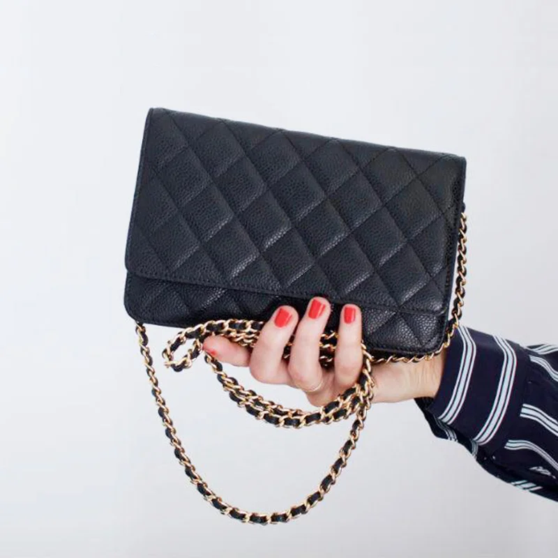 

Luxury handbags wallet on chain women top quality designer purse mini square crossbody bag brand flap shoulder bags woc
