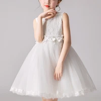 kids girls%e2%80%98 dress wedding party clothes flower beading gown princess summer girls frock costumes childrens elegant dress