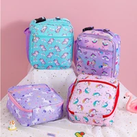 new unicorn lunch bag for children cartoon large capacity ice bag kawaii portable thermal insulated lunch box picnic bags