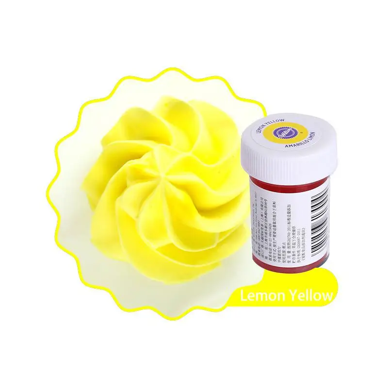 Lemon Yellow Wilton США импортные пищевые цветные макароны крем пищевые красящие ингредиенты для выпечки торта пищевые цветные пигментные Инструменты для выпечки и кондитерских изделий - Цвет: Lemon Yellow
