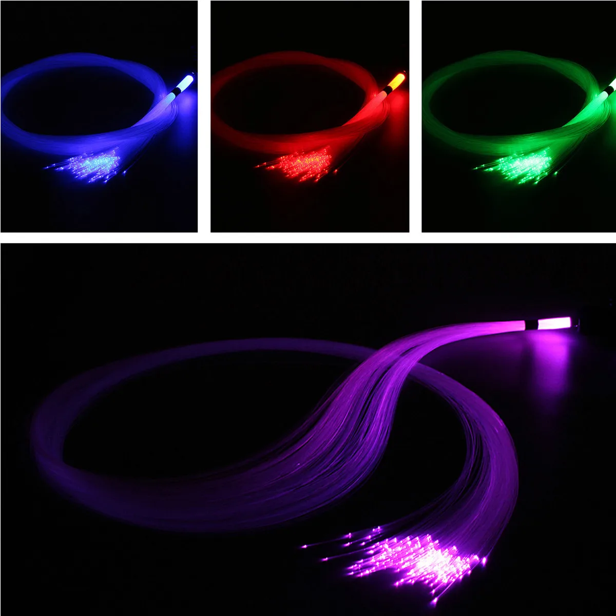 

16W RGBW LED Fiber Optic Starry Sky 2m*0.75mm 150Pcs/200pcs/300pcs Optical Fiber Lighting Decoracion with Remote