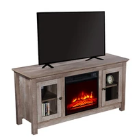 51 inch fireplace tv cabinet log cyan 1400w single colorfake firewoodheating wirewith small remote control movement black