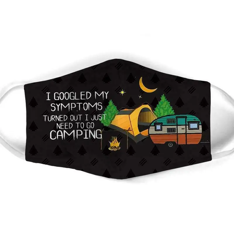 

Bus Camping Car Face Mask Halloween Christmas Face Mask Washable