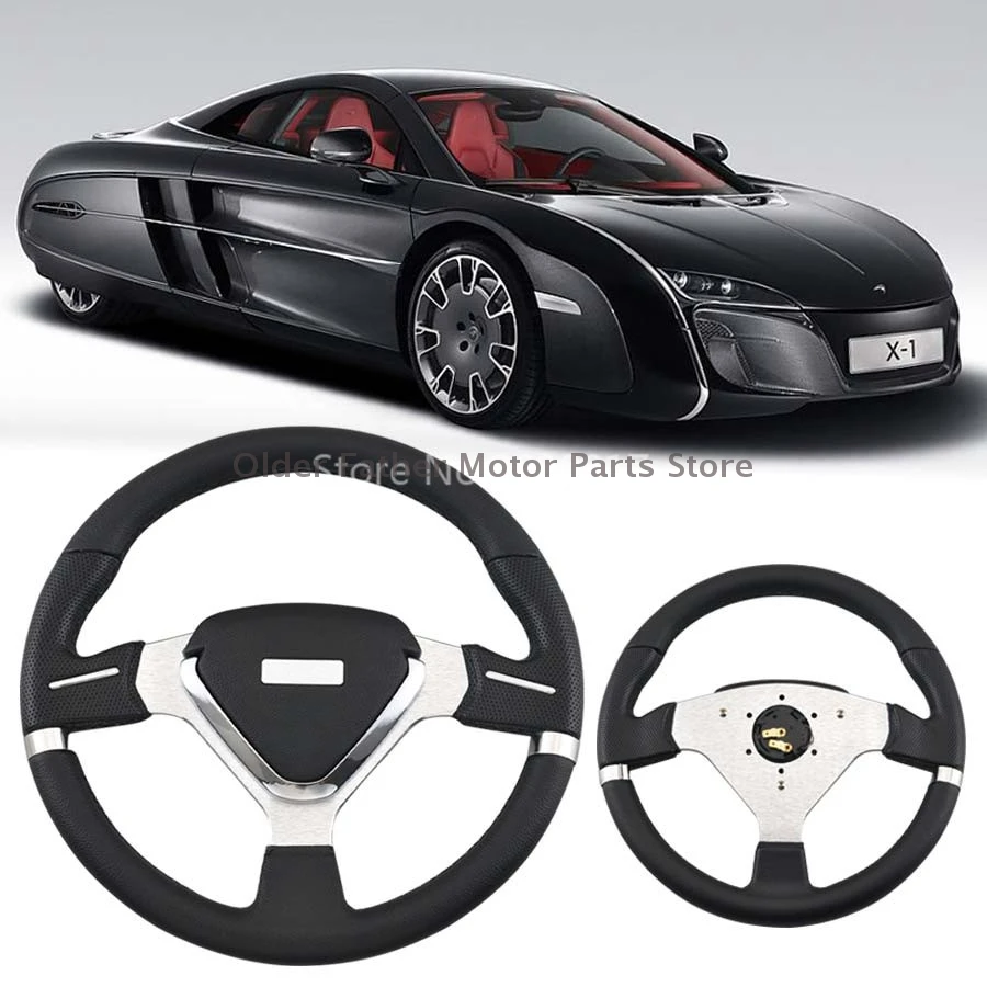 

Black PVC Universal Steering Wheel For VW Audi BMW Mercedes-Benz Seat Honda