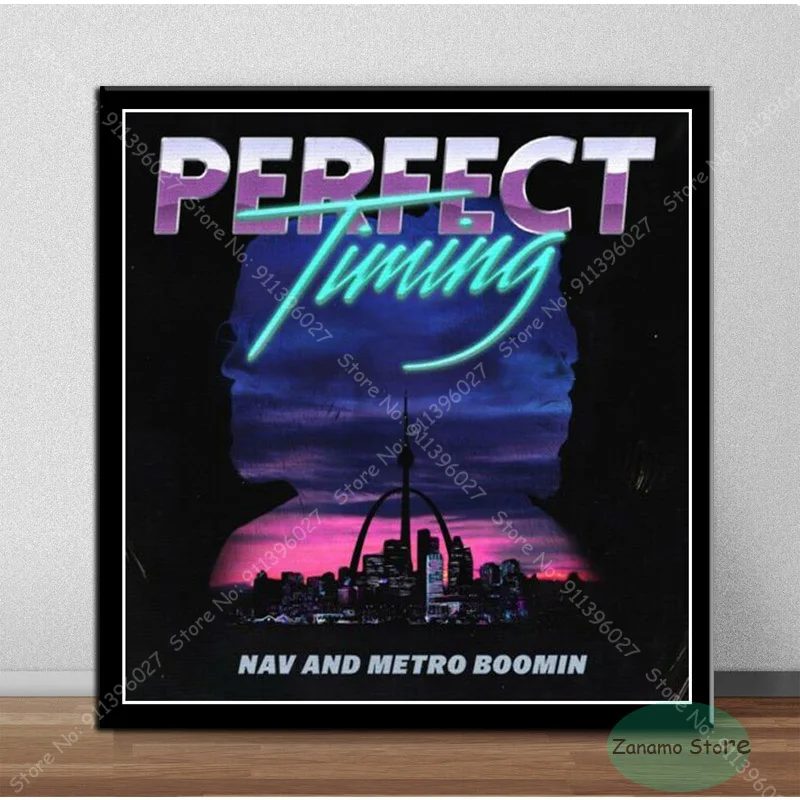 ТЗ83 НАВ Метро Бумин Идеальное время Музыка Искусство Холст живописи постер Печати на стене Картина домашнего декора Декор для гостиной.