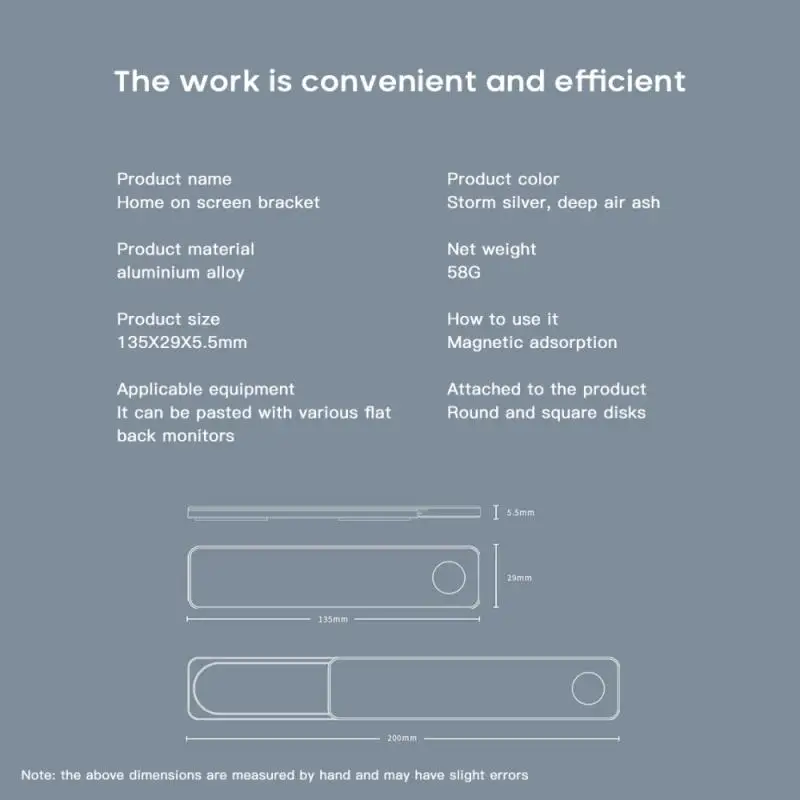 

Dual Monitor Display Clip Adjustable Phone Stand Holder Computer Screen Laptop Side Mount Connect Tablet Support Holder Bracket