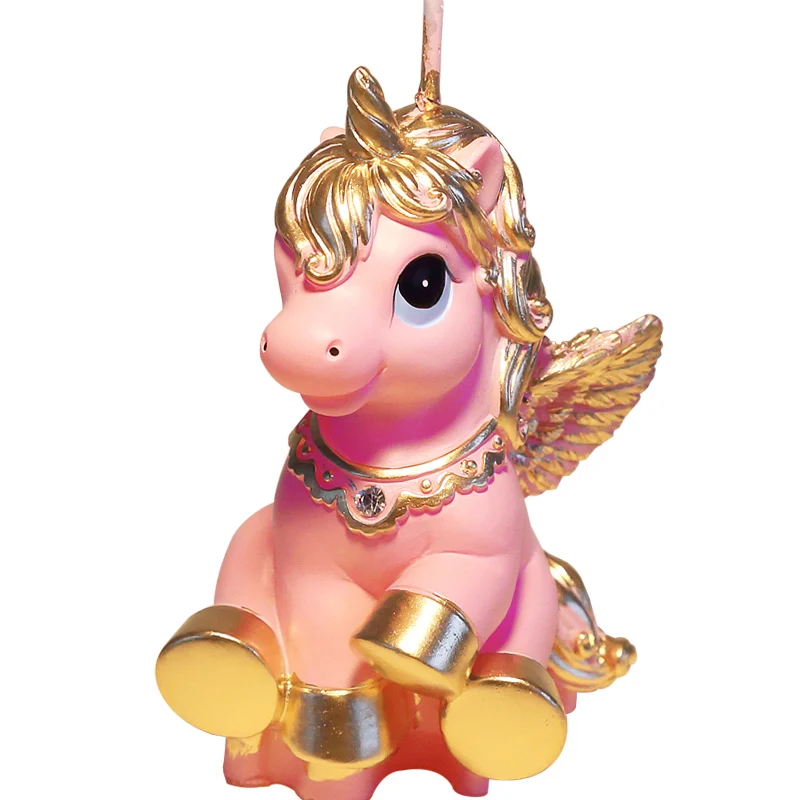 Бездымная Свеча в форме лошади единорог свеча торт Топпер детский душ Крещение