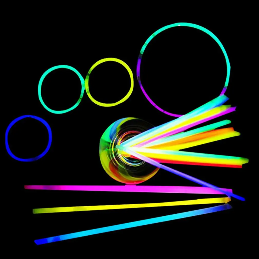 

Party Fluorescence Light Glow Sticks Bracelets Necklaces Neon For Wedding Party Glow Sticks Colorful Glow Stick
