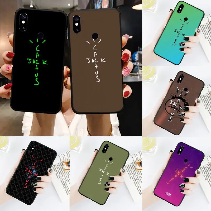 

cactus jack letter words Phone Case For Xiaomi Redmi Note 4 4x 5 6 7 8 pro S2 PLUS 6A PRO
