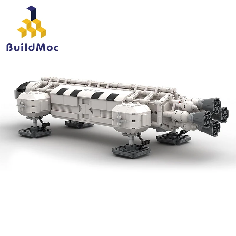 

BuildMoc City космический корабль, строительные блоки, запуск корабля, центр космоса 1999 Eagle MOC, Развивающие детские игрушки