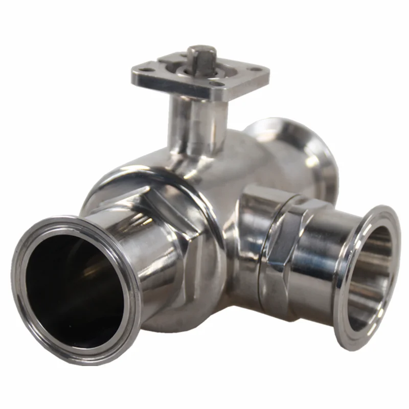 38 51 санитарный пневматический быстрозагрузочный трехходовой шаровой кран 304 из