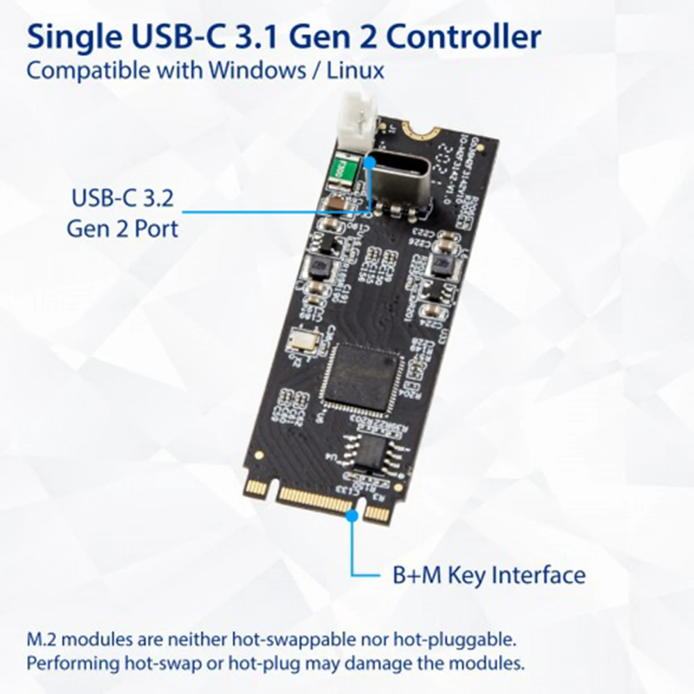 iocrest usb 32 gen 2 10 гбитс 1 портовый type c m 2 22x60 b m клю