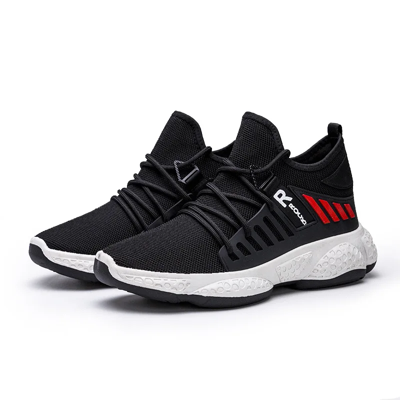 

2021 New Sports Shoes Men's Breathable Casual Mesh Shoes Comfortable High-Top Lace-Up Non-Slip Low-Top Running Shoes Trend