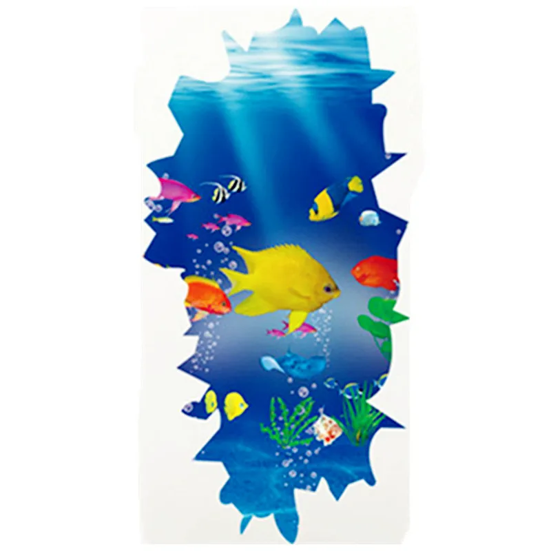 Home decorations seabed scenery 3d Fish Paradise Nemo vinyl wall stickers on the fridges washer closet poster wallpaper 60*30cm | Дом и сад