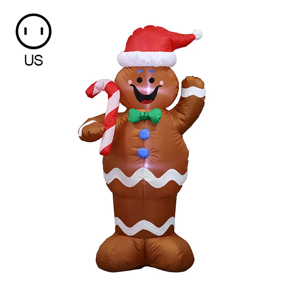 

1,5 м надувная модель, Рождественский надувной снеговик с подсветкой и шапкой, светодиодный двор, художественный декор, рождественские украш...