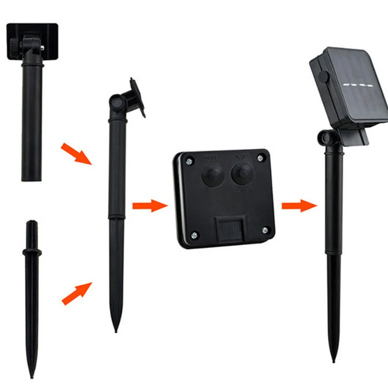 50 светодиодный S 6 м персик ertek цветок солнечные лампы Мощность светящиеся