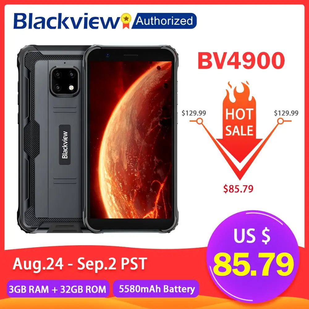 Blackview BV4900 мобильный IP68 Водонепроницаемый смартфон 5 7 дюймов Экран 3 Гб