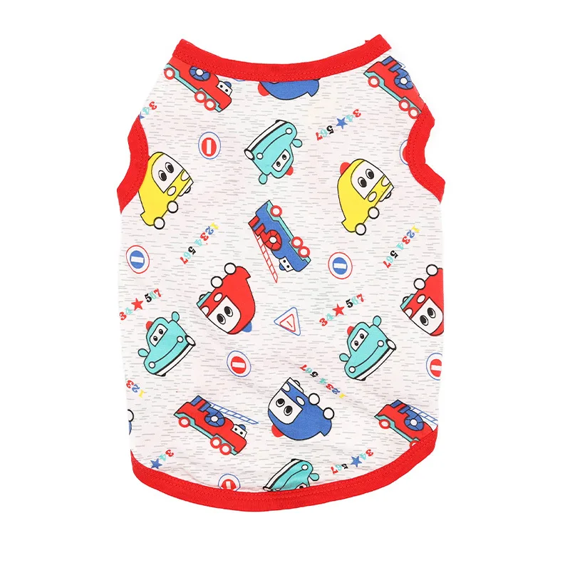 

Dog Shirts for Dogs Clothes Summer Clothes Vest Pet Clothing Cute Animal Printed T-Shirt for Small Cat Dog Chihuahua