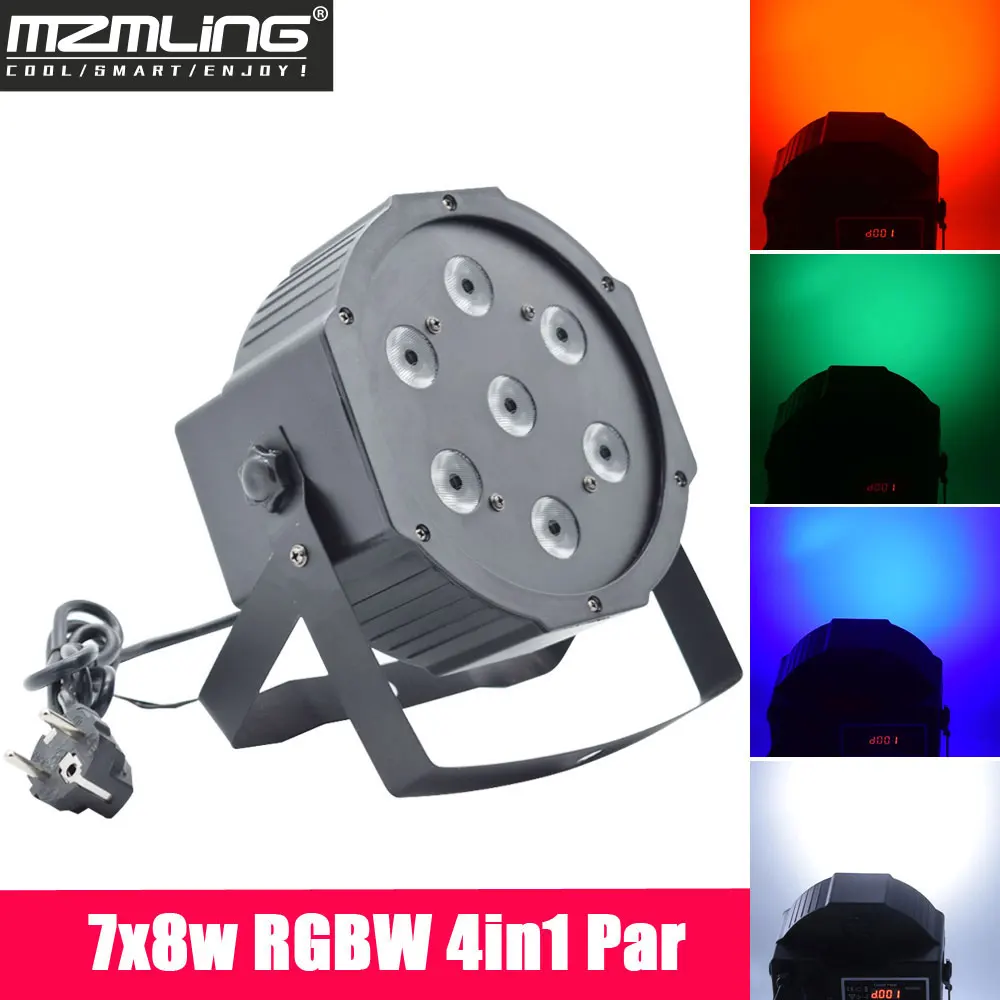 Профессиональный светодиодный сценический аппарат 7x8 Вт RGBW 4 в 1|Эффект освещения