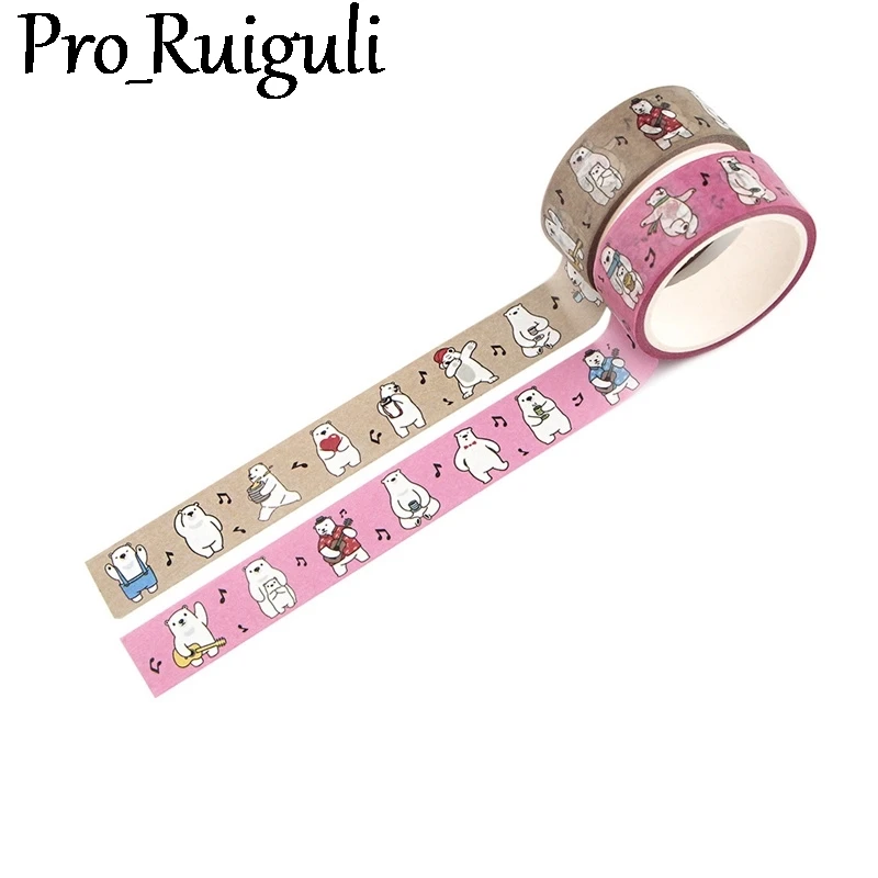 Полар флиса с рисунком из мультфильма Медведь Декоративная лента Бумага для