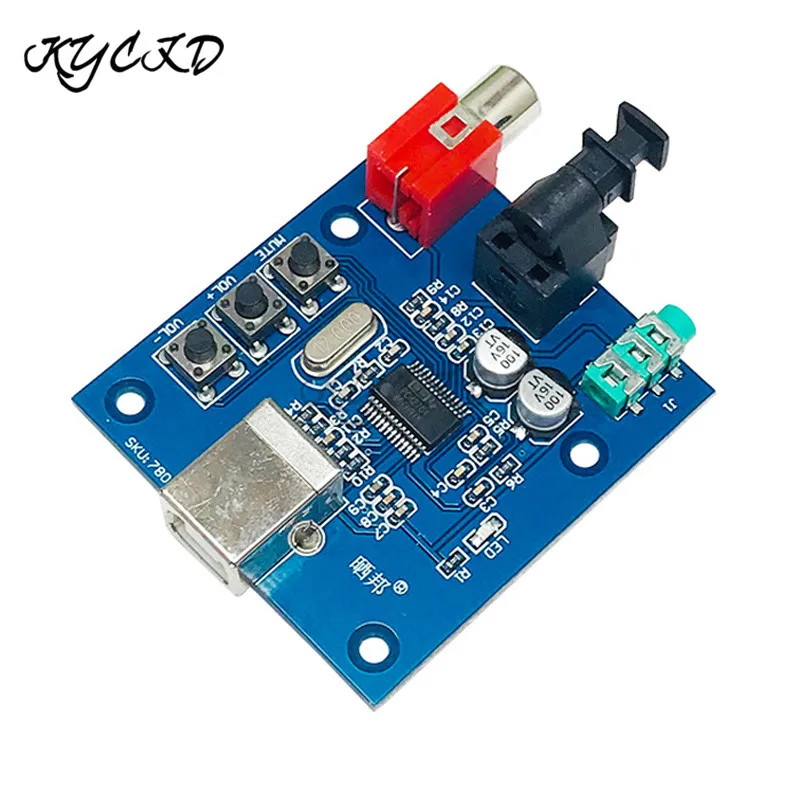 PCM2704 USB DAC плата к SPDIF звуковая карта оптоволоконный коаксиальный 3 5 мм AUX разъем