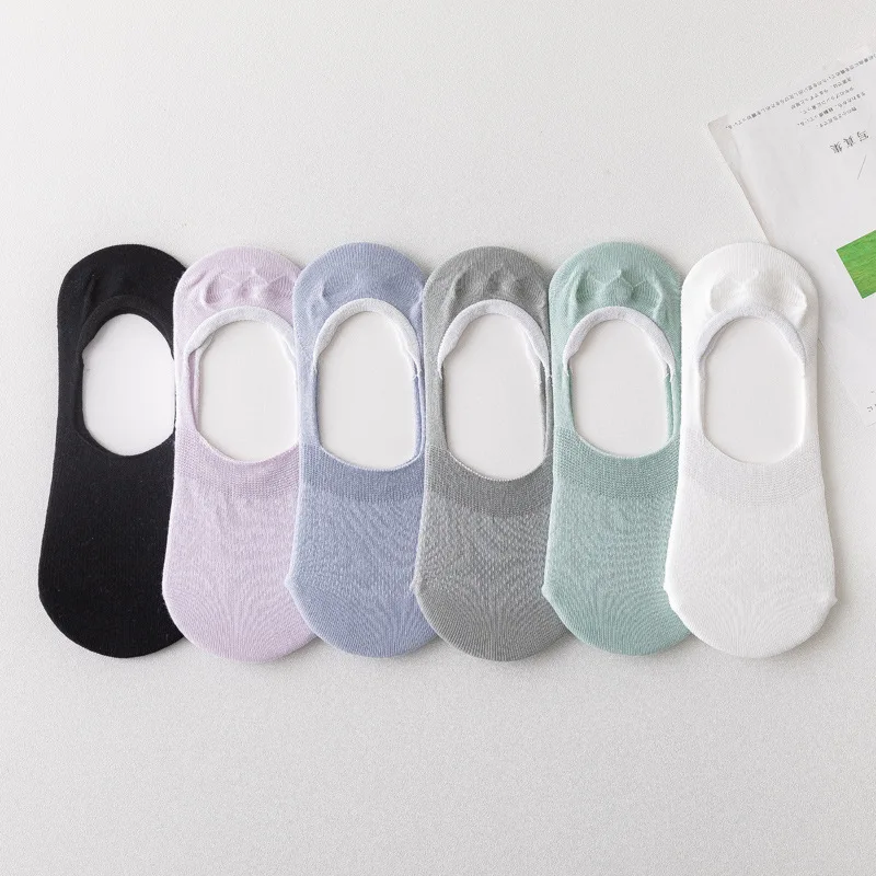 10 pieces = 5 Pairs/lot Invisible Candy Cotton Breathable Socks Women Summer Girls Casual Short Ankle Boat Low Cut Lady Sox