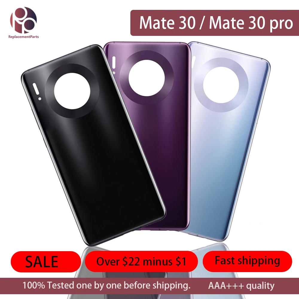 5 шт. лучшее качество батарея Задняя стеклянная крышка для huawei mate 30/mate 30 Pro Задняя Дверь Корпус чехол Замена Ремонт Запчасти