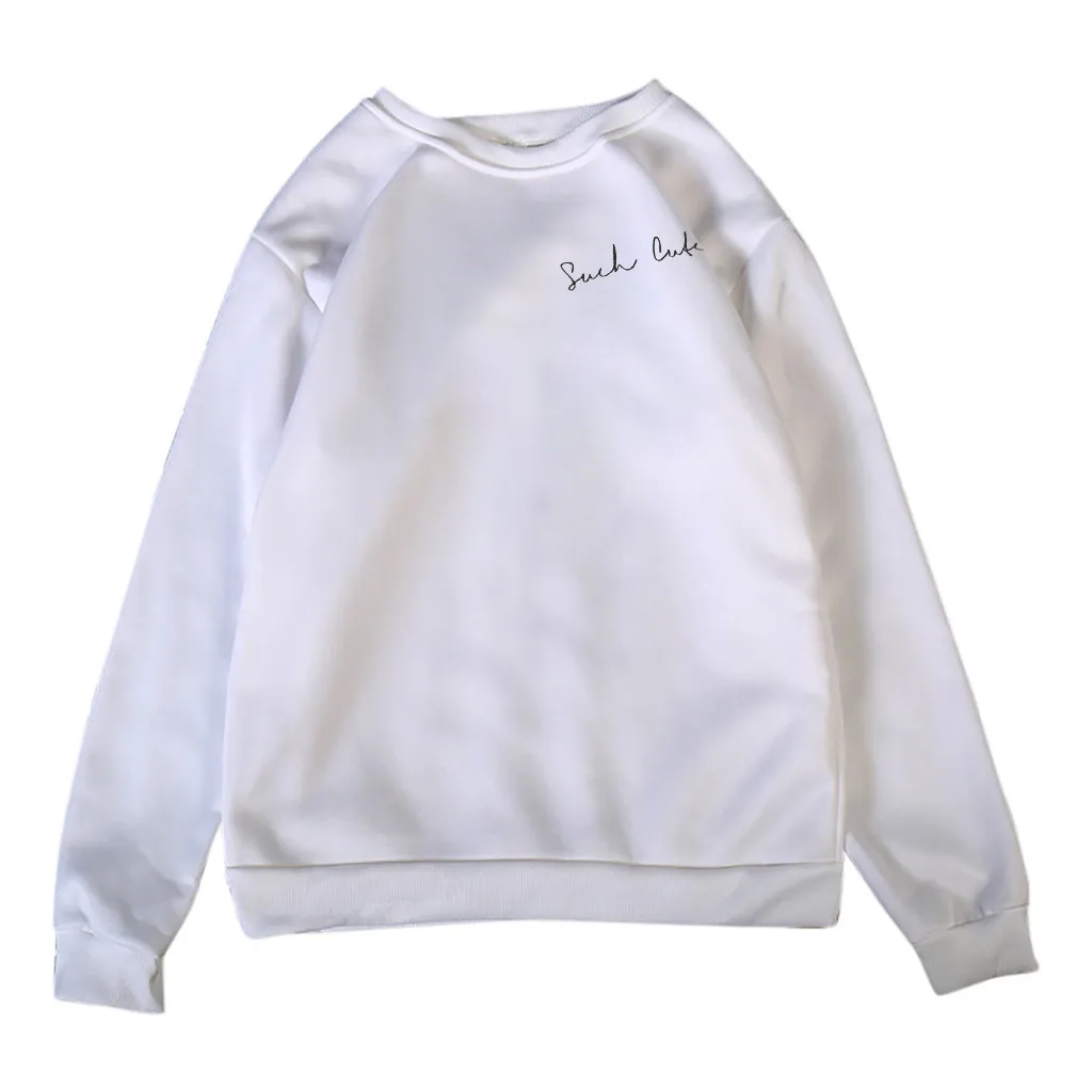 Свитер с буквенным принтом вязаный женский пуловер длинными рукавами и круглым