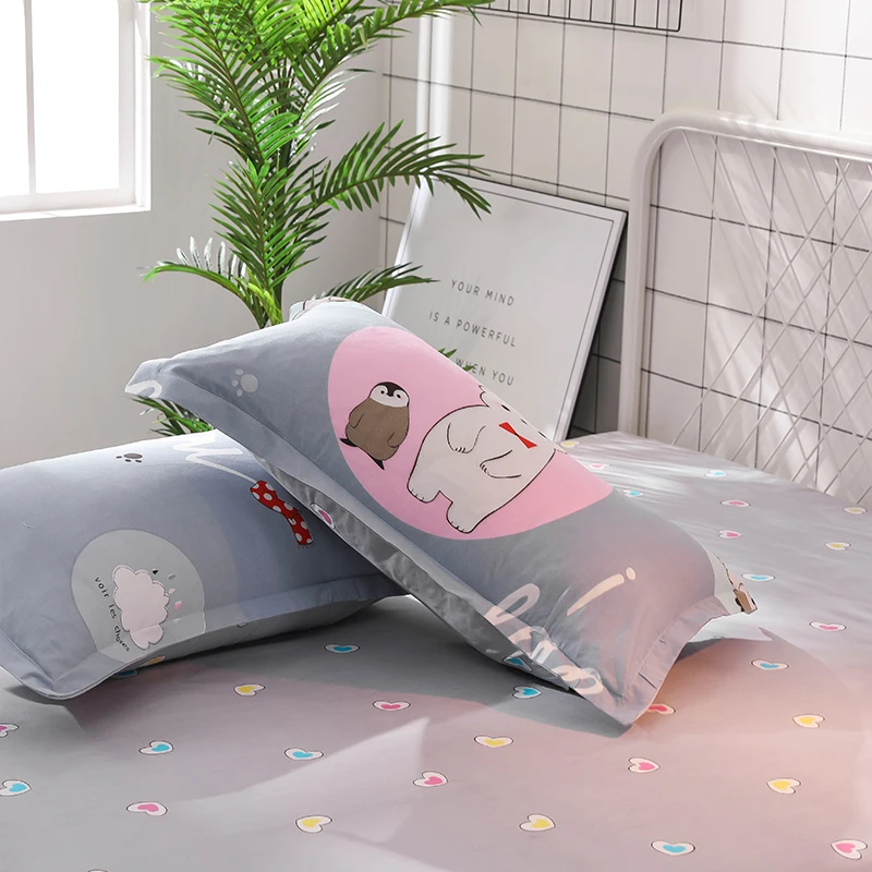 Комплект постельного белья King Size 3/4 шт. Семейный комплект с простыней