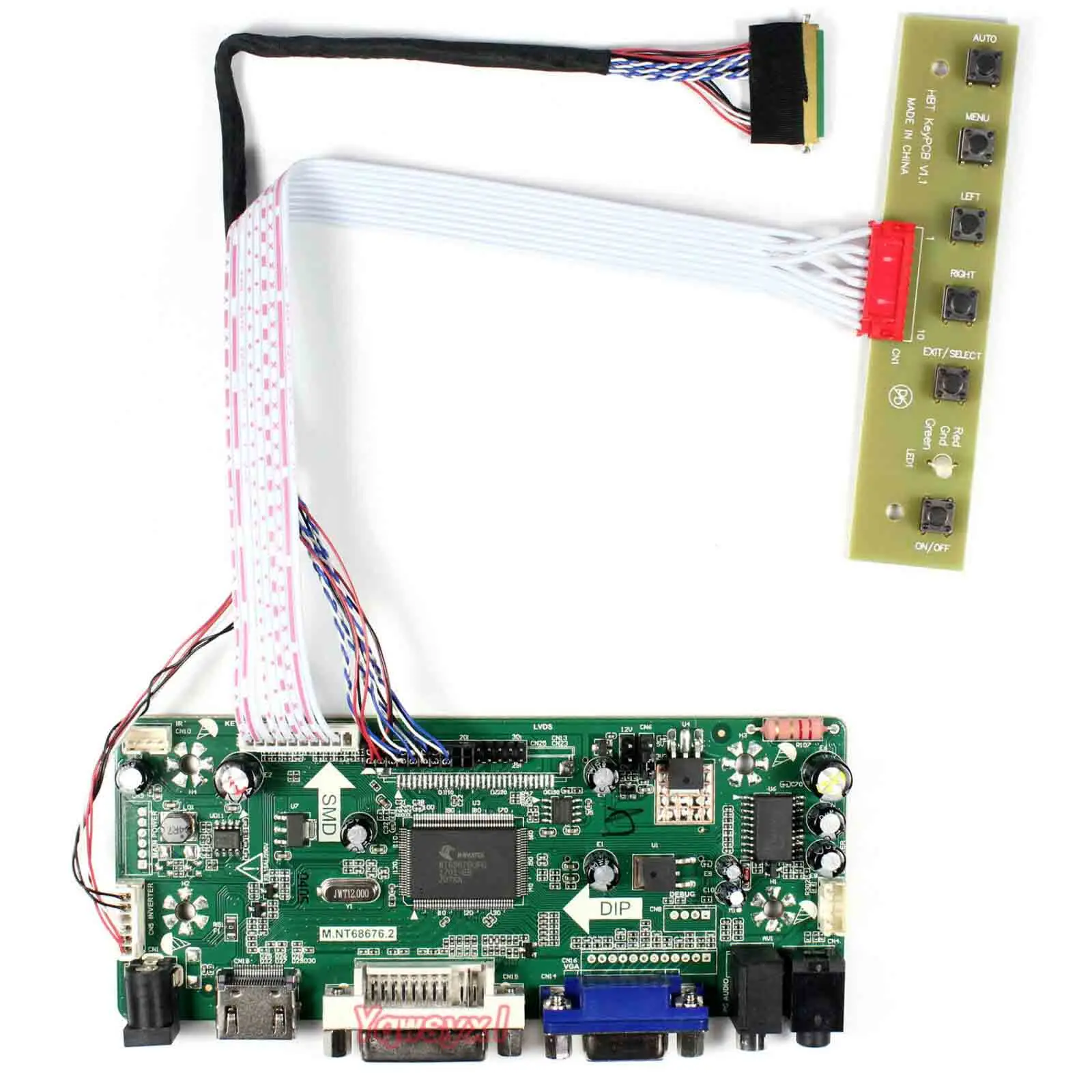 Yqwsyxl плата управления монитор комплект для LP156WH3 TLQ1 TLAA HDMI + DVI VGA ЖК светодиодный