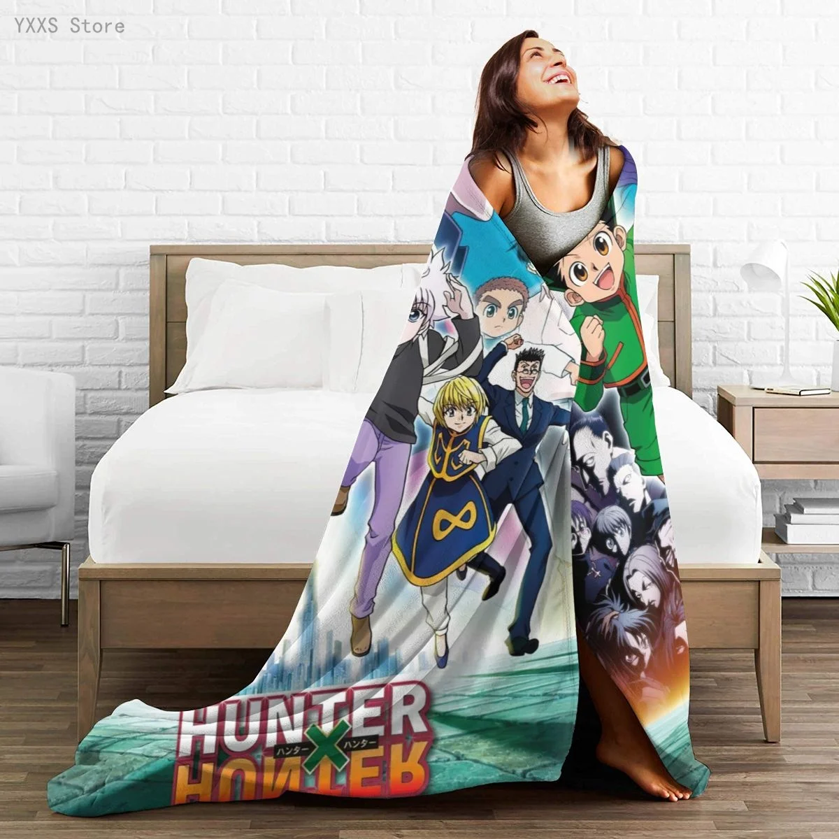 

Hunter x Hunter 3D Cartoon Sherpa Blanket Warm Super Soft Flannel Office Nap Bedspread Sofa Bedding Plush Quilt Plaids 292609420