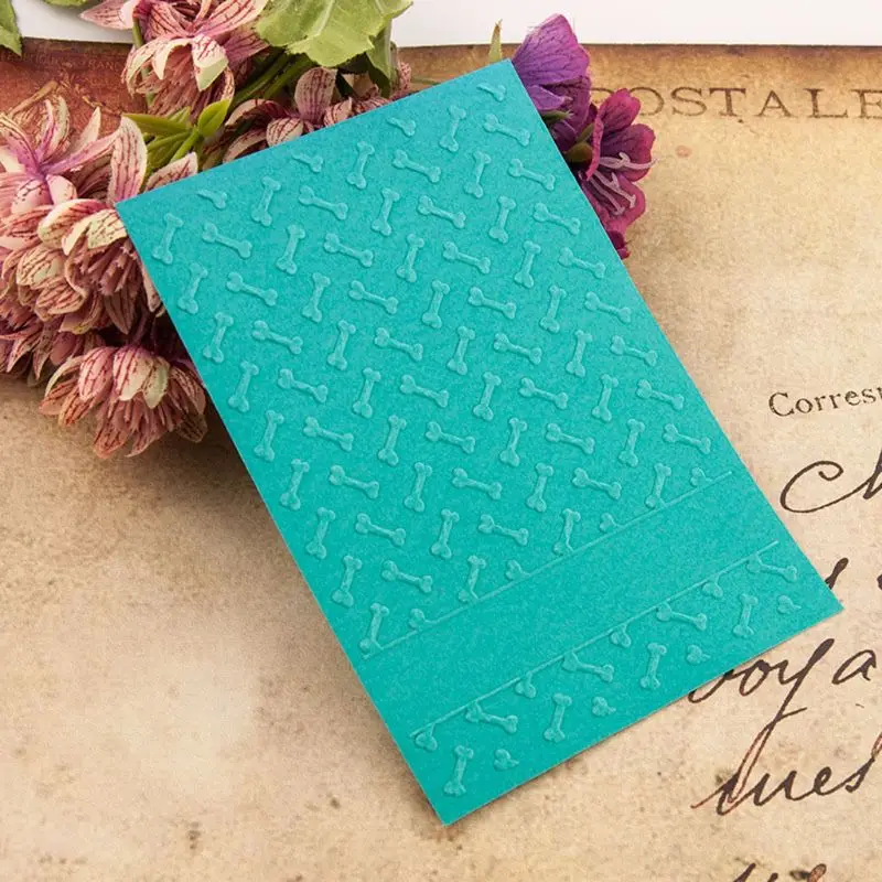 Bones Plastic Embossing Folder Template DIY Scrapbook Photo Album Card Making Decoration Craft | Дом и сад