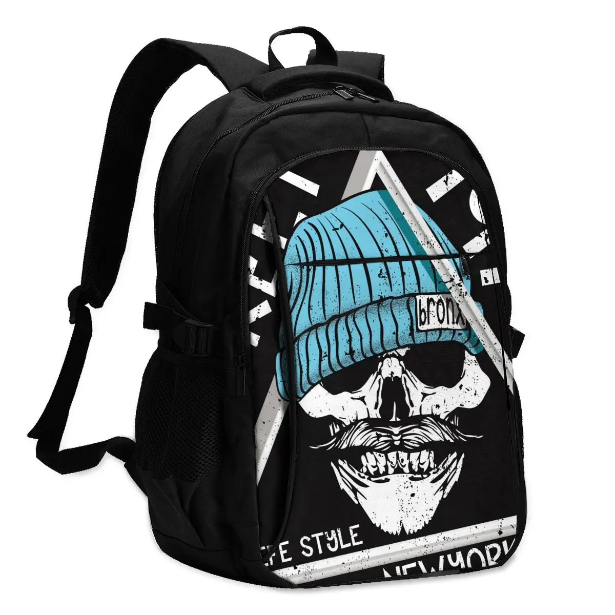 

Рюкзак для ноутбука, школьные рюкзаки с черепом с USB-зарядкой 1976, деловая дорожная сумка, рюкзак классического дизайна