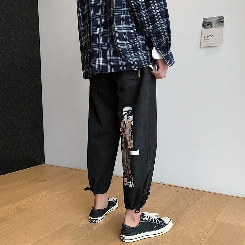 2018 мужские модные повседневные свободные утепленные штаны