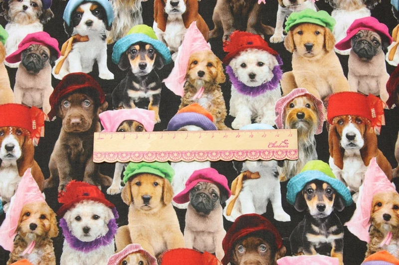 Имитация животного Рождественская Кошка Собака Панда хлопковая ткань для