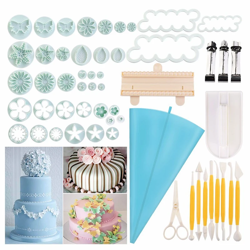 

Sugarcraft Cake Decorating Tools Fondant Plunger Cutters Cake Tools Cookie Biscuit Cake Mold Bakeware Sets