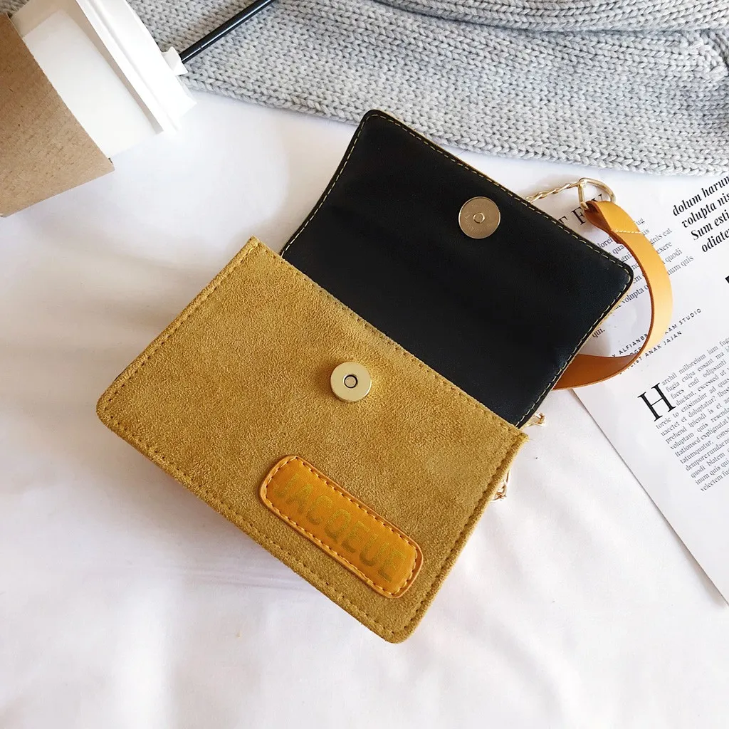 

Luxury Women's Chain Mini Handbags 2019 New Ladies Splice Frosted Small Shoulder Crossbody Bag Simple Handbag bolsas de mujer