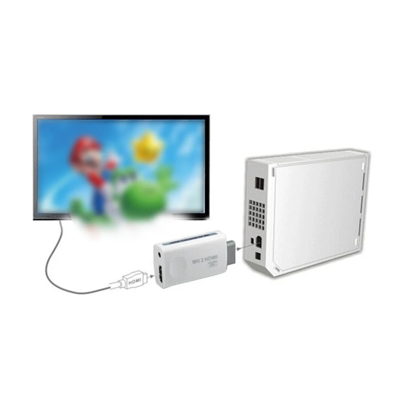 Wii к конвертеру HDMI адаптер FullHD 1080P ТВ o 3 5 мм поддерживает WII игровой консоли Вход