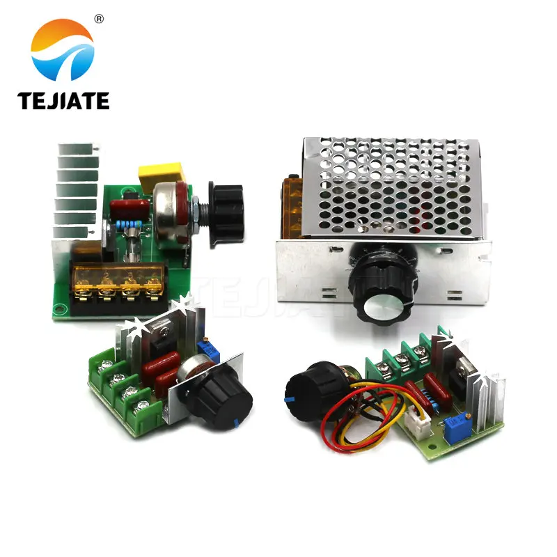 1 шт. 2000 Вт регулятор скорости из силикона 4000 мотор 220 В мощное Электронное