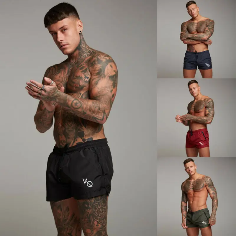 New UK Men's Casual Swimming Pants Gym Fitness Jogging Running Sports Wear Shorts Trousers