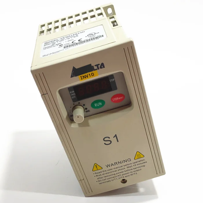 

New VFD015S23D VFD-S Inverter AC Motor Drive 3 Phase 220V 1.5KW 2HP 7.5A 400HZ