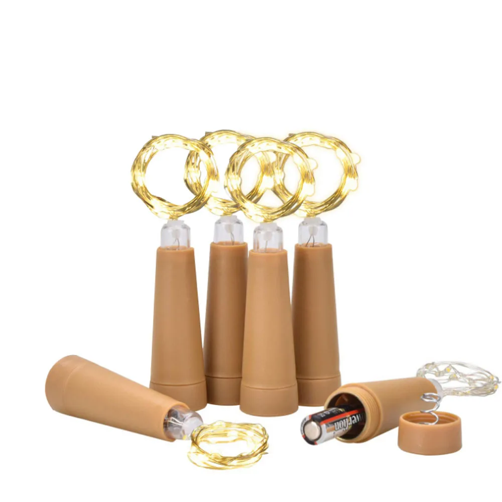 6 шт. светильники в форме винных бутылок DIY рождественские гирлянды для вечерние