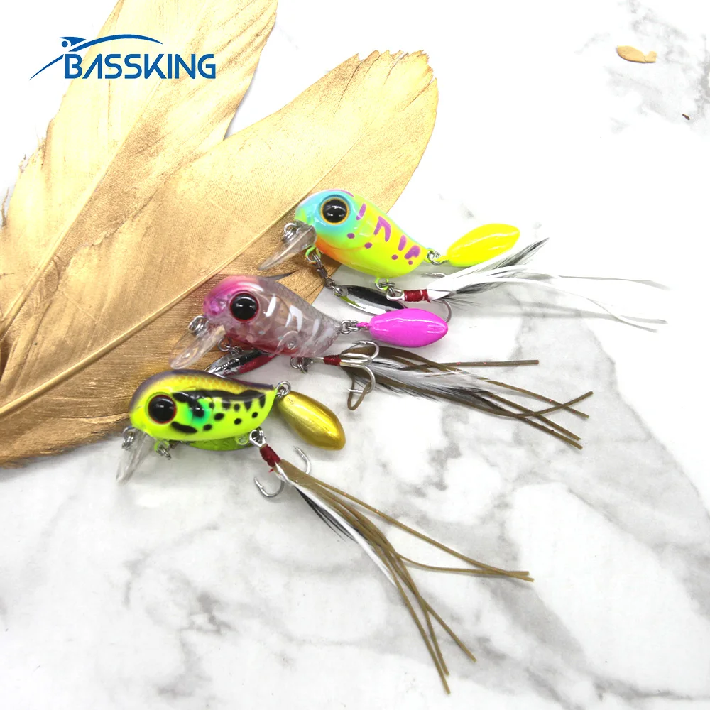 BASSKING Fishing Lure Hard Bait 54mm 4.8g Floating Wobbler Crankbait Quality Professional Hard Artificial Bait Carp Bass Pesca