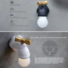 Кран ночной Светильник интеллигентая (ый) Голос Управление Сенсор светильник шкаф Коридор светильник мини милый прикроватная лампа украшения светильник