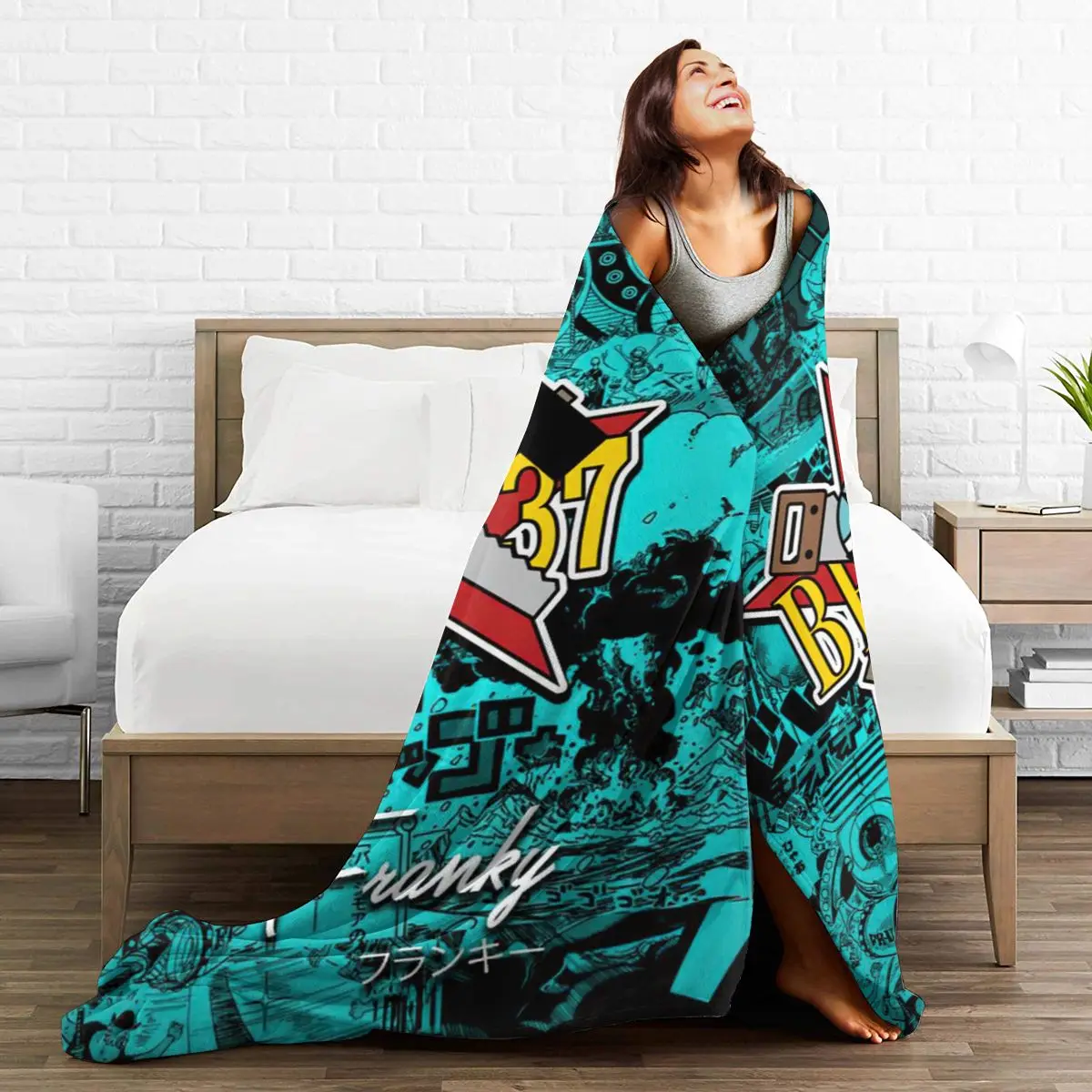 

3D Cartoon Sherpa Blanket Warm Super Soft Flannel Office Nap Bedspread Sofa Bedding Plush Quilt Plaids 300699144